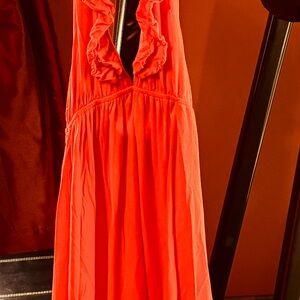 Moda International Melon halter dress